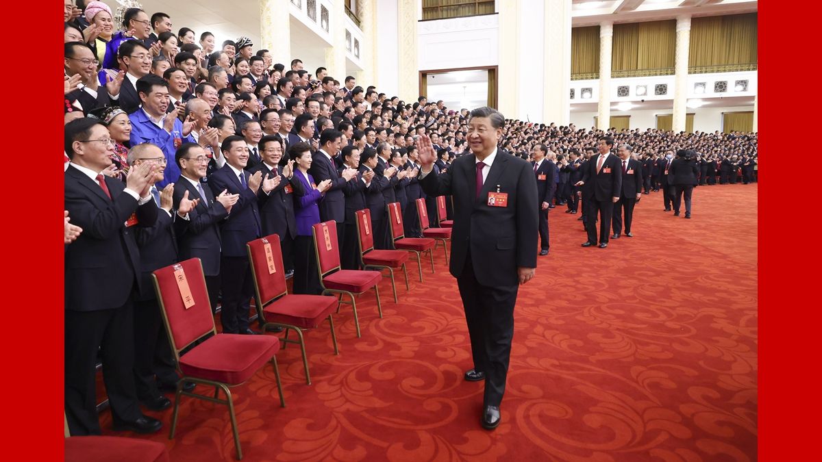 習(xí)近平等領(lǐng)導(dǎo)同志親切會(huì)見出席黨的二十大代表、特邀代表和列席人員